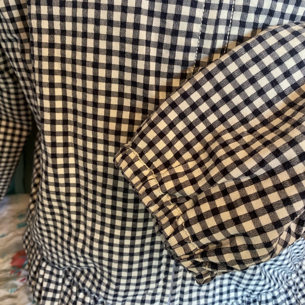 J Crew women’s blazer- medium- navy blue and white - Picture 3 of 3